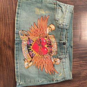 Glam Rock Couture Mini Skirt